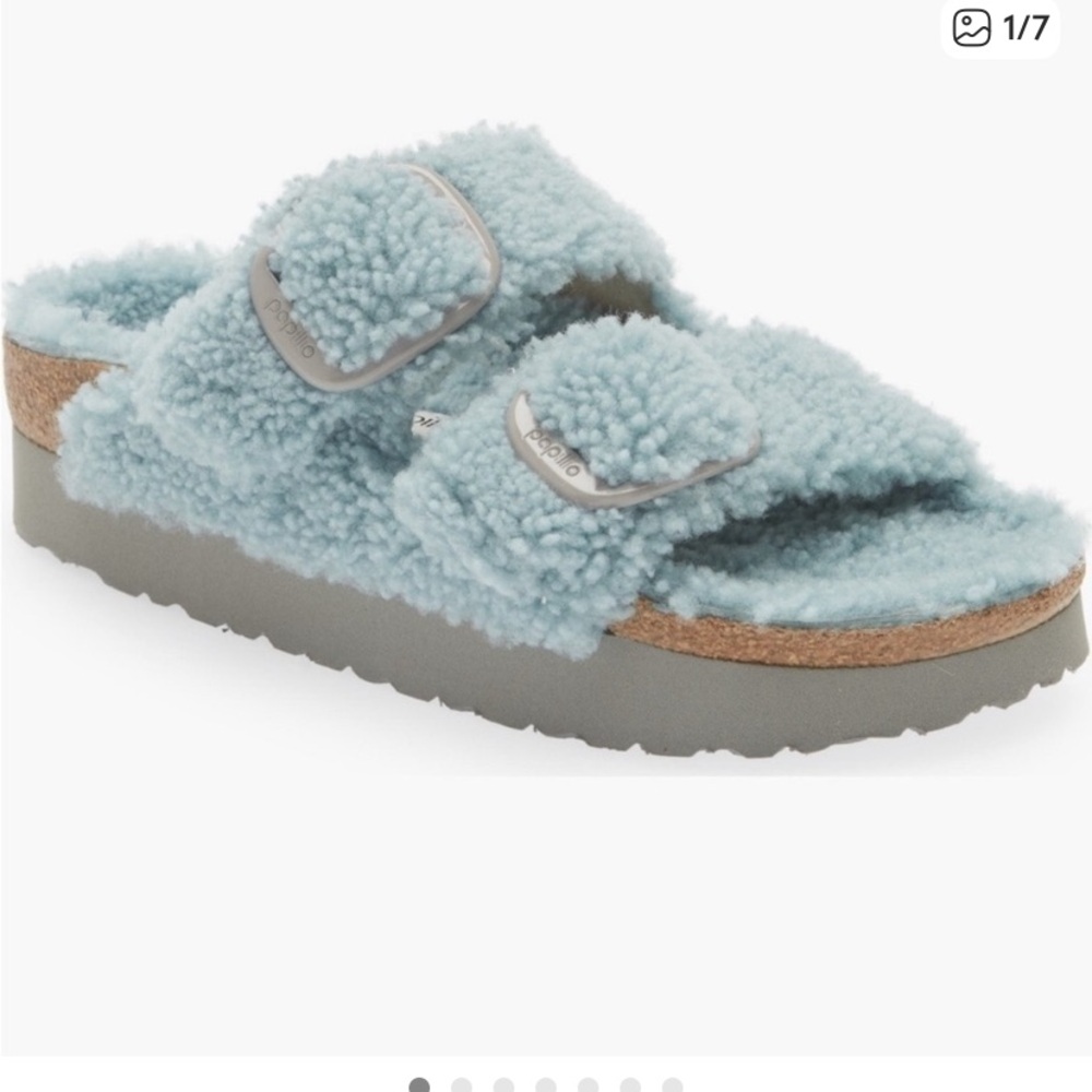 Birkenstock Papillo Arizona Big Buckle Teddy Shearling Sandal - Picture 3 of 10